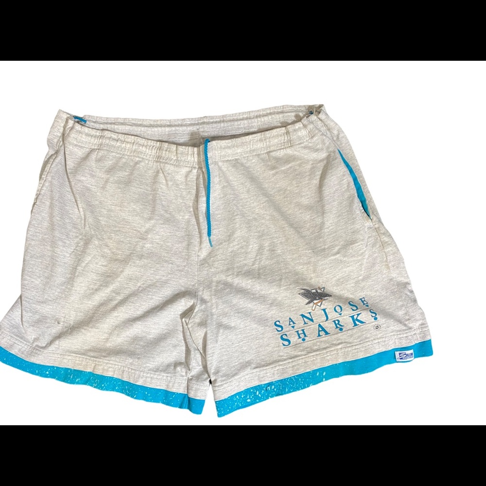 90's NHL San Jose Sharks Grey Shorts